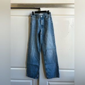 Zara high rise straight leg jeans